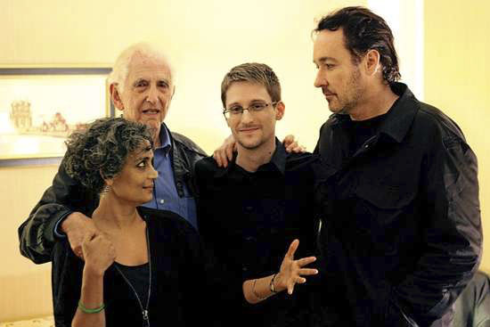 John Cusack + Arundhati Roy – Conversations with each other and Snowdon and Ellsberg